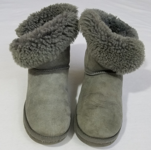 UGG Shoes - Ugg Australia Bailey Button short boots gray 7